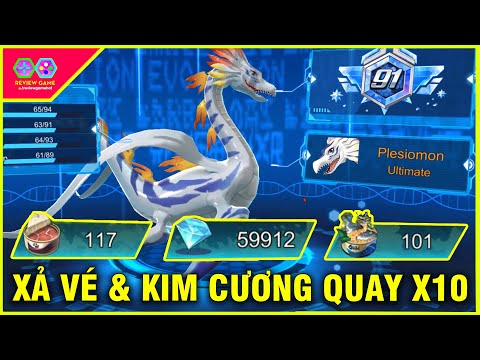 Siêu Tiến Hoá Mobile - Xả 50.000 KC & Hơn 200 Vé Quay Kiếm Full Team Digimon Cam & Cái Kết