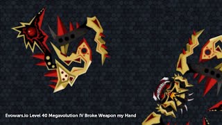 Evowars.io Level 40 Megavolution IV Broke Weapon my Hand