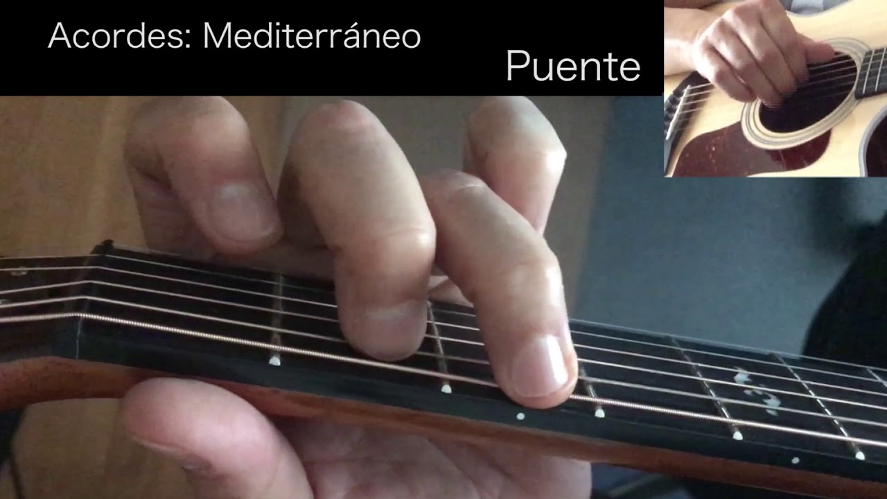 Acordes guitarra: Mediterráneo - YouTube