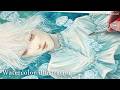 透明水彩イラスト🖌️青い絵の具で描くクラゲ　Painting with Blue paints & Sumi Ink | Watercolor