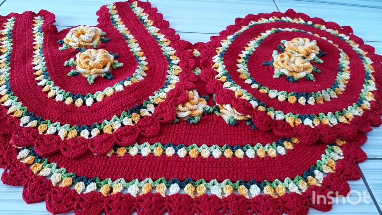 Vlog do jogo de banheiro primavera em Crochê (Dicas, peso, medidas e valores)