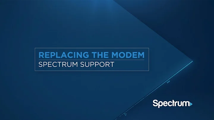 Self-Installation: Replacing Your Modem