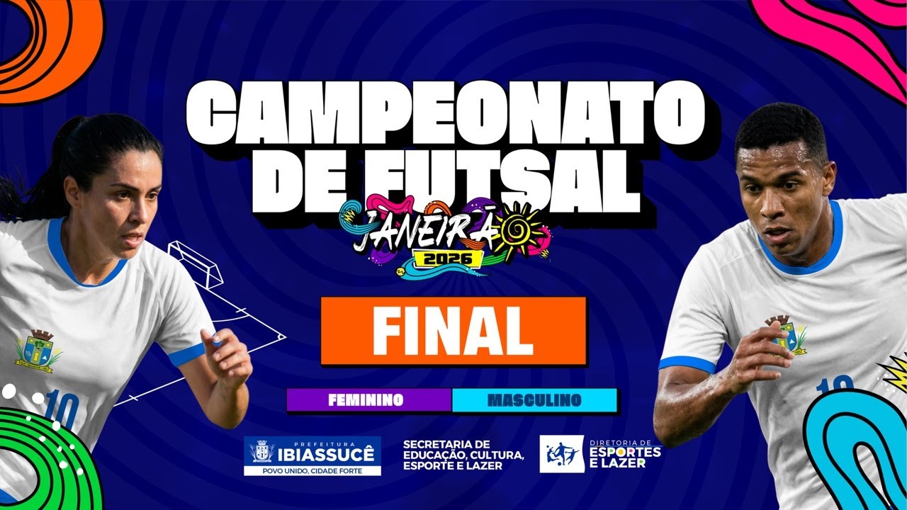 AO VIVO | CAMPEONATO DE FUTSAL JANEIRÃO 2026 | MASCULINO / FEMININO - FINAL | IBIASSUCÊ - BA