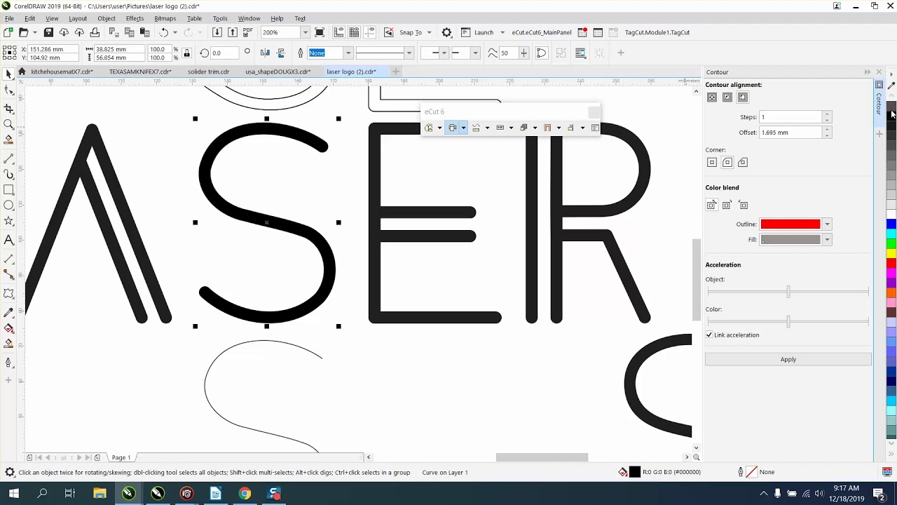 Corel Draw Tips & Tricks Macro Monster Center Line and how it can help