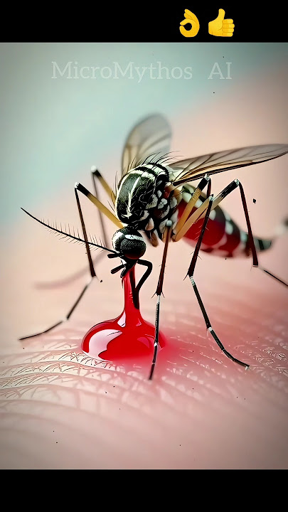 Mosquito's Ruthless Blood Raid: Human Skin's Hidden Horror! 🦟🩸 #Shorts