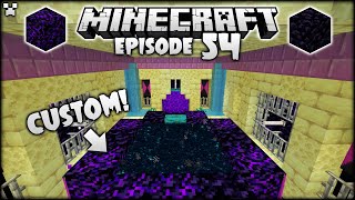 CUSTOM End Portal Frame?! | Minecraft Survival Ep.54