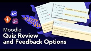 Moodle Quiz Review and Feedback Options