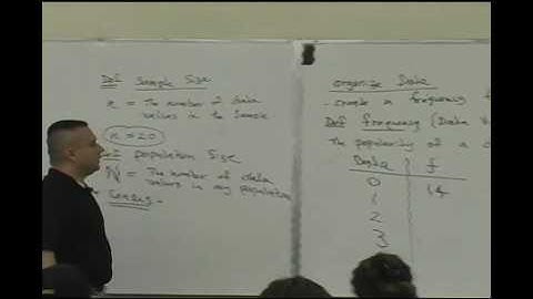 Daniel Judge- Statistics Lecture 1 (part 3)