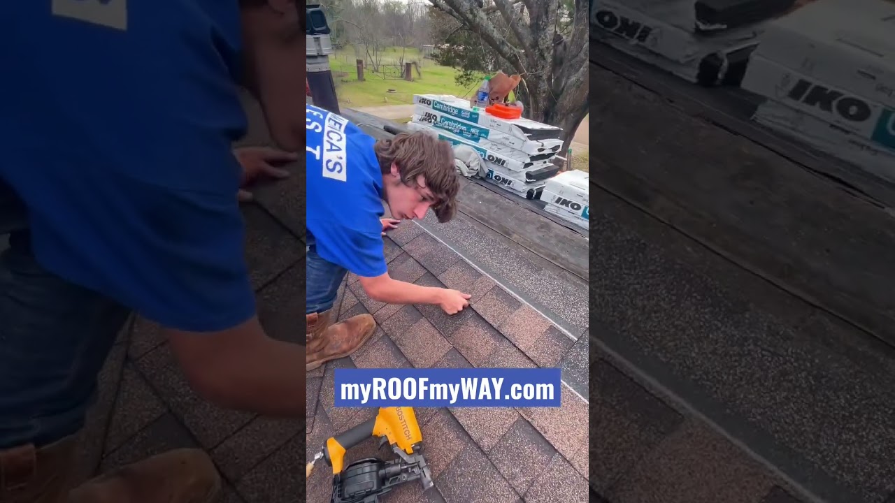 How to nail shingles