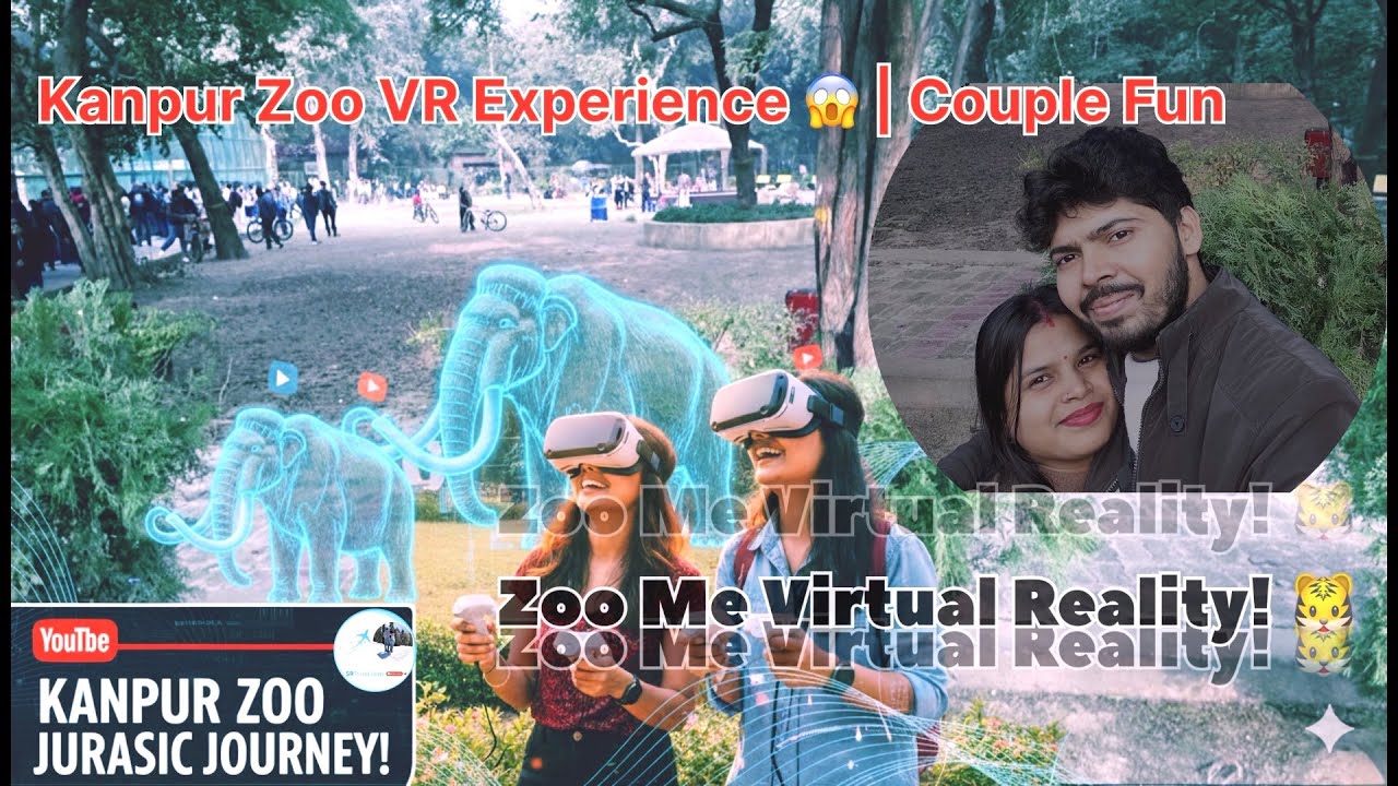 Kanpur Zoo Virtual Reality Experience with My Sweet Wife 😍 | Couple Fun mini Vlog