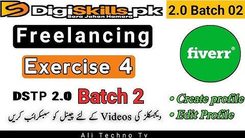Freelancing Exercise 4 Batch 2.0 Digiskills  | Digiskills freelancing Exercise 4 batch 2 solution