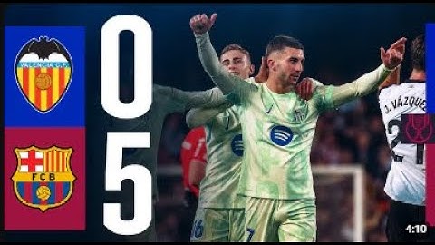 HIGHLIGHTS  VALENCIA 0 vs 5 FC BARCELONA  COPA DEL REY 202425