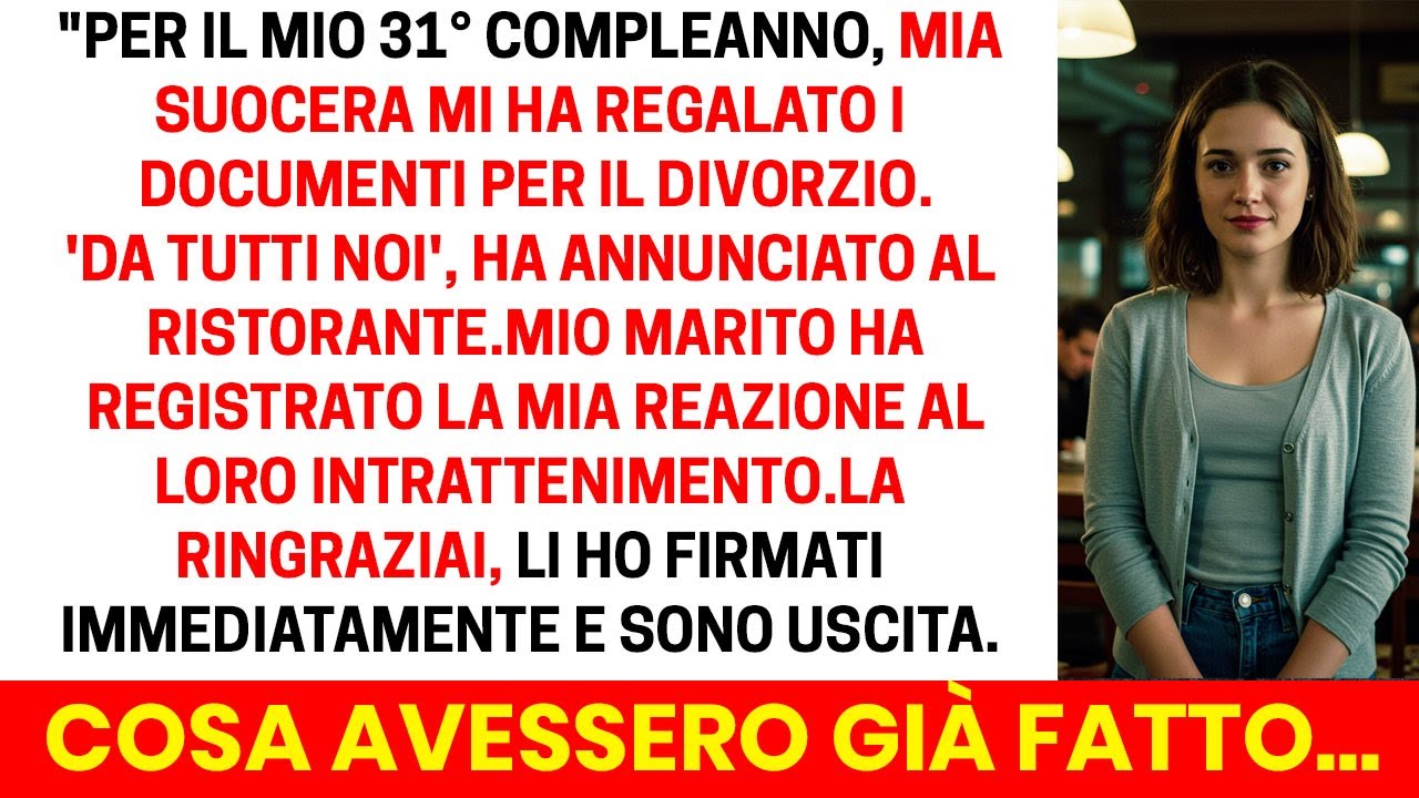 Il regalo di mia suocera: documenti di divorzio. La mia vendetta? Alla sua festa più lussuosa.