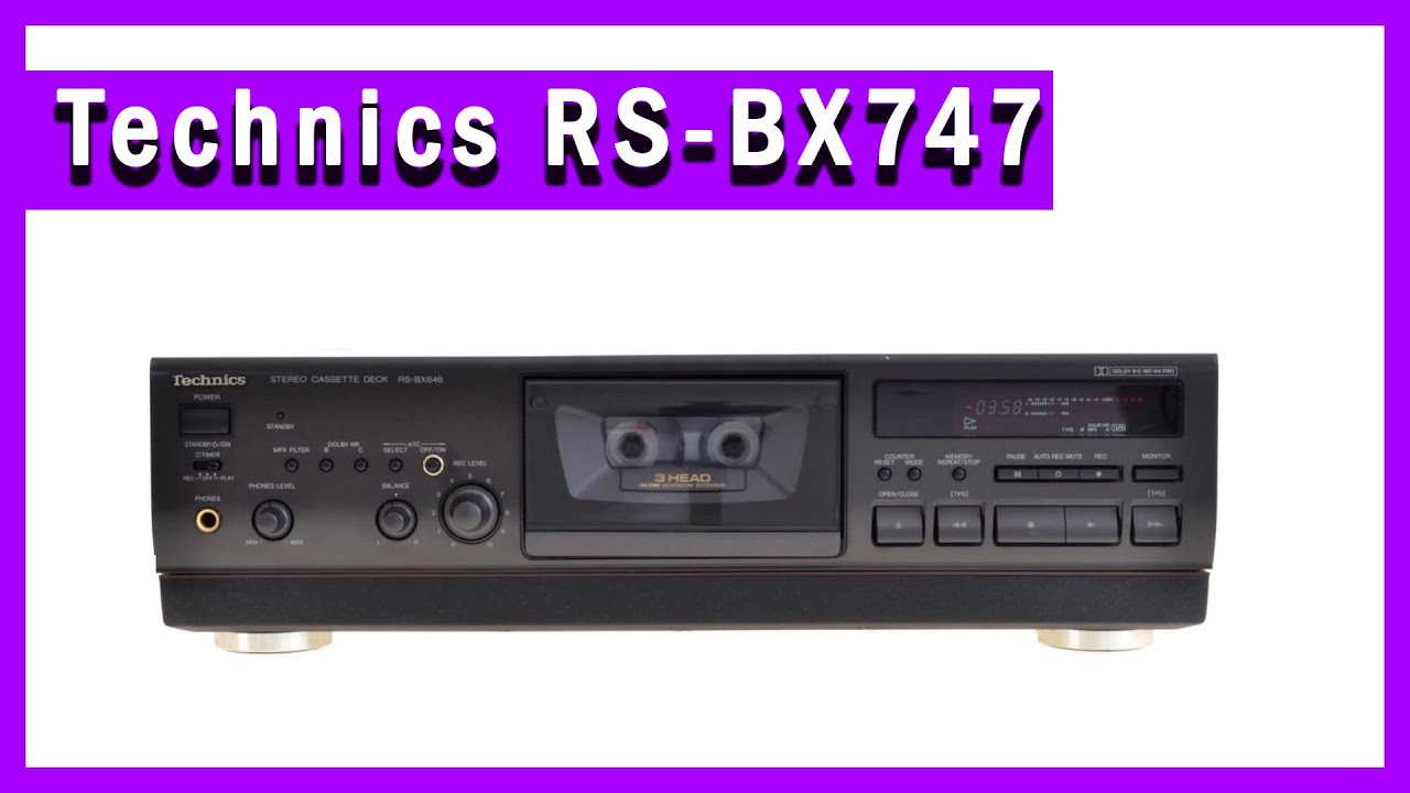 Technics RS-BX747 - YouTube