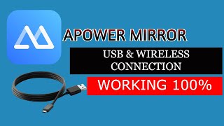 APOWEER MIRRORING APP FOR FREE 100% WORKING BOTH USB/WIRELESS CONNECTION | APOWER 2025 screenshot 4