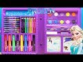 Juguetes de FROZEN para Dibujar Pintar y Colorear para niños | Utiles Escolares de Frozen Elsa Anna