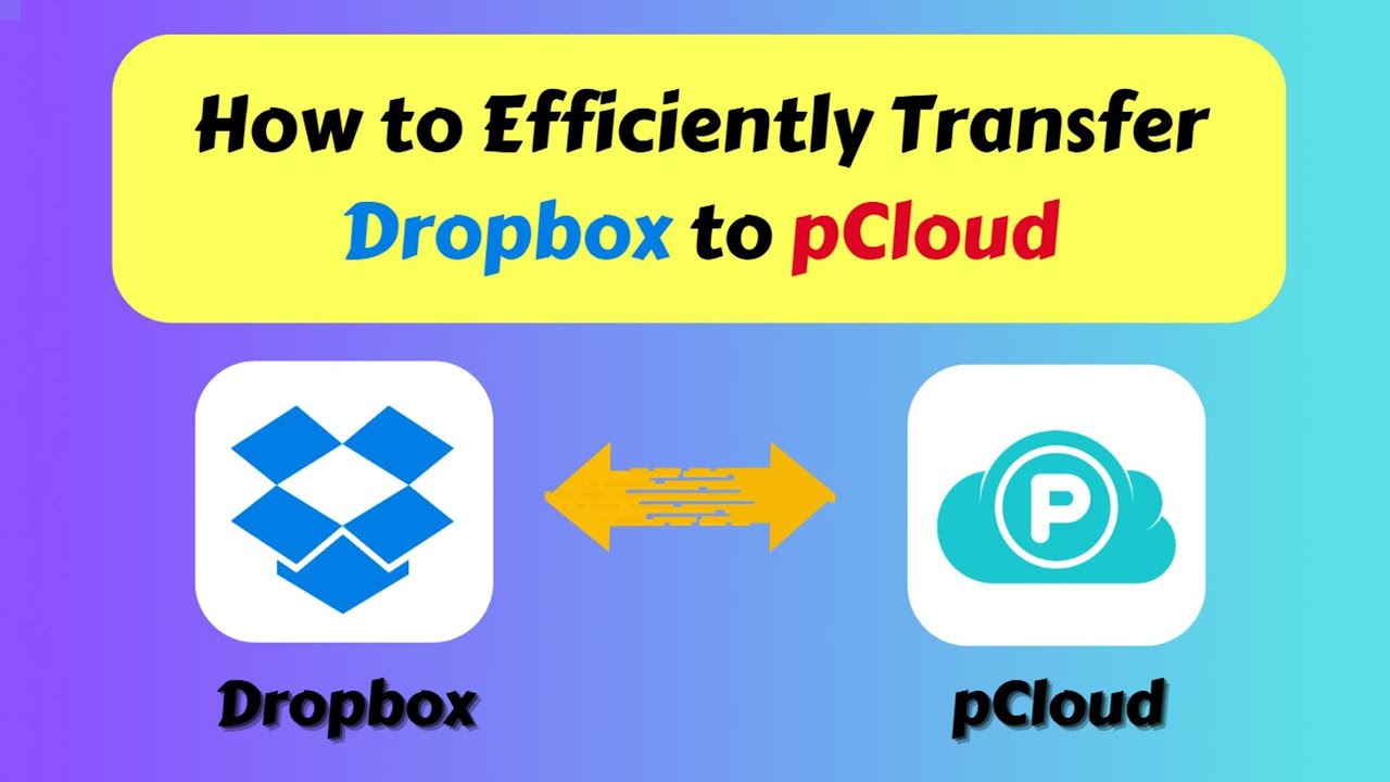 How to Efficiently Transfer Dropbox to pCloud - YouTube