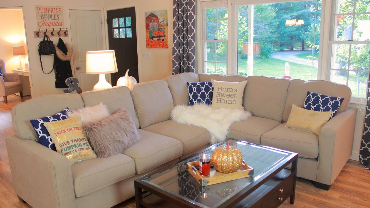 Decorating My Living Room For Fall Fall Living Room Tour YouTube