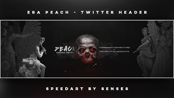 eRa Peach Twitter Header Speedart - By Senses