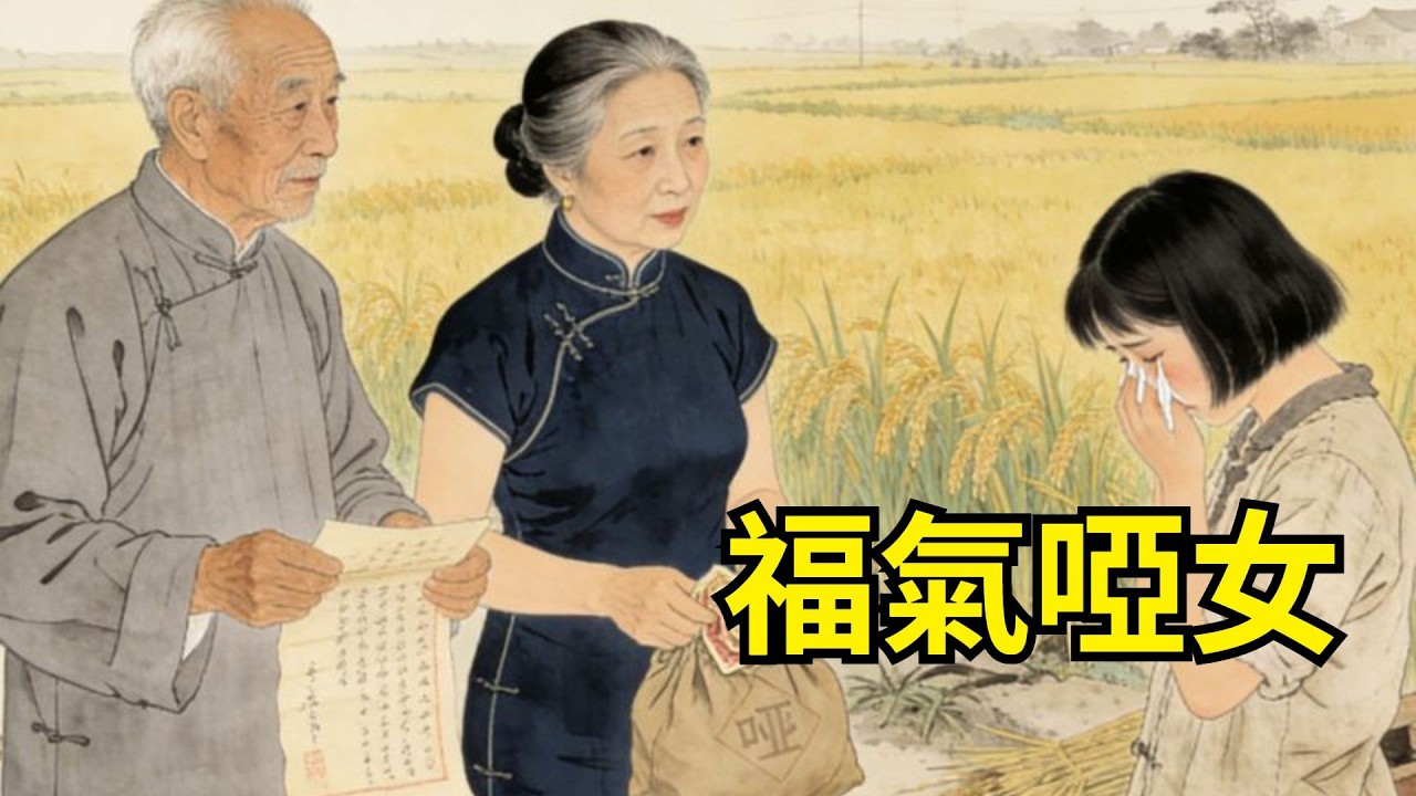 老兩口無後，見人販子毆打啞女，賣掉田地贖回。村民笑他們造孽。誰料啞女入門三日，院中老棗樹開花結果，摘下全是閃著金光的棗！#民間故事#情感 #睡前故事#人生感悟