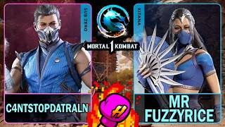 MK1 C4ntstopdatraln (SUB-ZERO) VS Mr Fuzzyrice (KITANA)🥊Mortal Kombat 1🥊4K 60ᶠᵖˢ