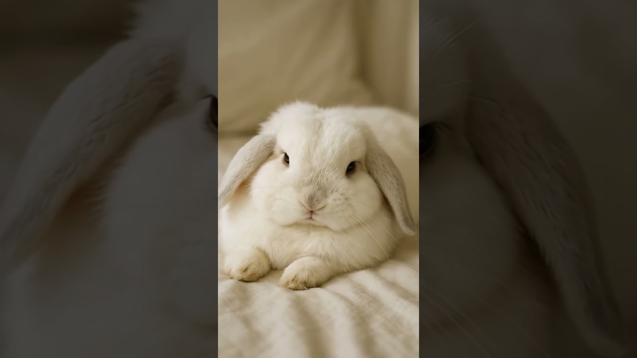 The Moment Bunny Bob Gave In to Sleep🐇🌙  #rabbit #bunnyvlog #petlover #sleep #ai #bunnyBOBai #shorts
