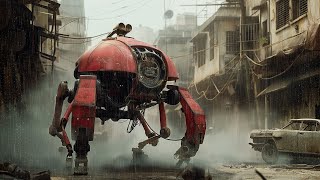District 4 Rainy Post-Apocalyptic Dystopian World | Sci-Fi Ambiance for Sleep - Study - Relaxation