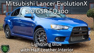 [4K] Mitsubishi Lancer EvolutionX 2.0 GSR FQ300 registered March 2011(11) finished in Lightning Blue