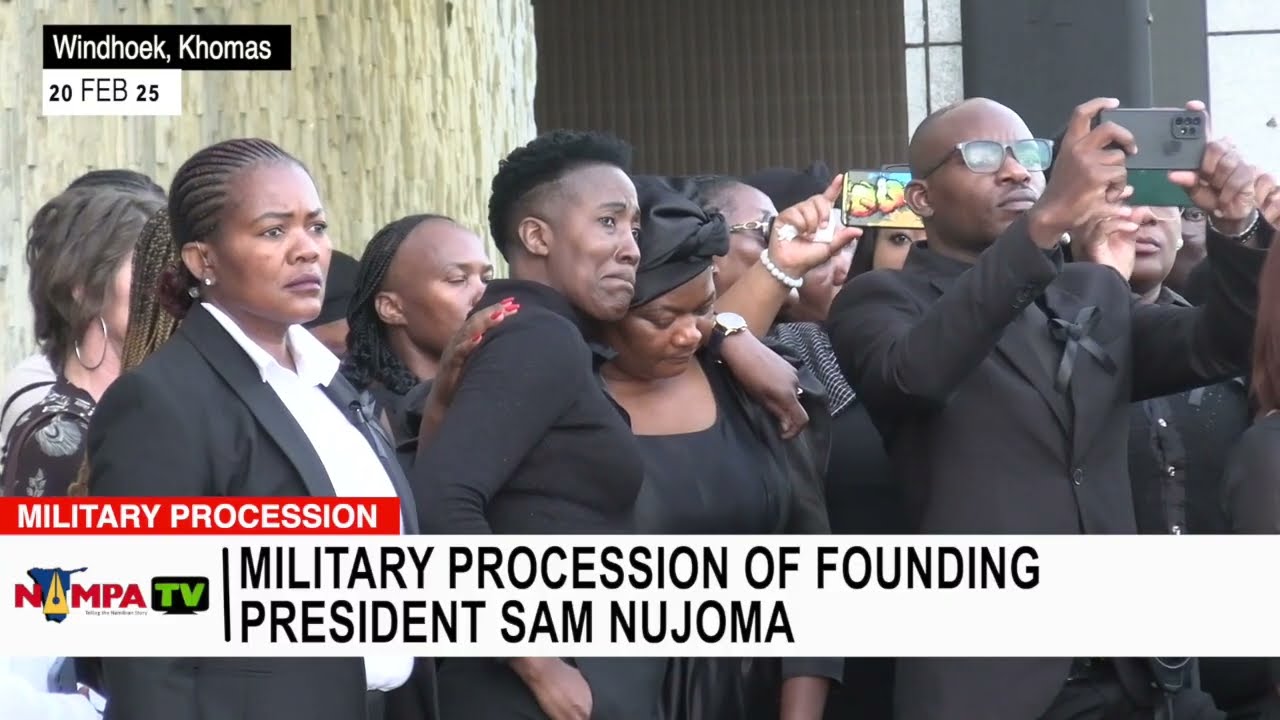 UPDATE: Military procession of Founding President Sam Nujoma