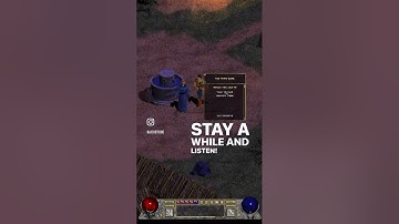 “Hello my friend. Stay a while & listen!” - Deckard Cain, DIABLO (1996) - #Tristram #Blizzard