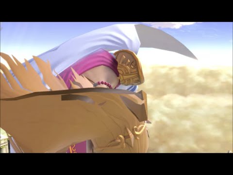 スマブラSP　ゼルダ　宙釣り前倒れ　鑑賞