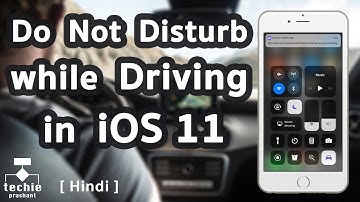 How to Set Do Not Disturb While Driving in iOS 11 - iPhone. HINDI