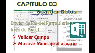 0️⃣3️⃣➖✅SAVE FORM DATA ▶ ️ EXCEL - VBA (VISUAL BASIC FOR APPLICATIONS)