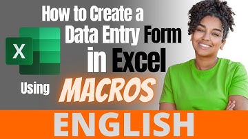 How to Create a Data Entry Form in Excel Using Macros #excel  #macro #dataentry