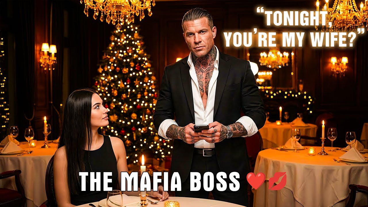 She Sat Alone at Dinner — Until the Mafia Boss Leaned In and Said, “Tonight, you’re my wife.”