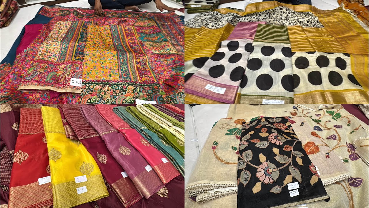 Branded Sarees In Chickpet Bangalore | Chickpet Wholesale Saree Shops | Single Saree Courier Avl