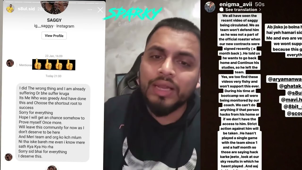 sid bhai on saggy hacking hack confirmed by saggy 💯💯