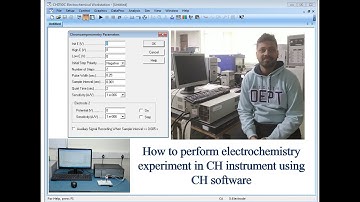How to perform #CV #LSV #Chronoamperometery #EIS and #Mott_schottky using #CH_instrument_software