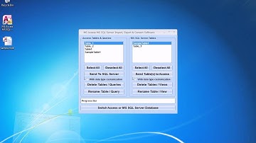 How To Use MS Access MS SQL Server Import, Export & Convert Software