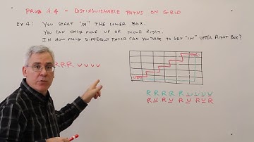 Prob 4.4--Distinguishable Paths on a Grid