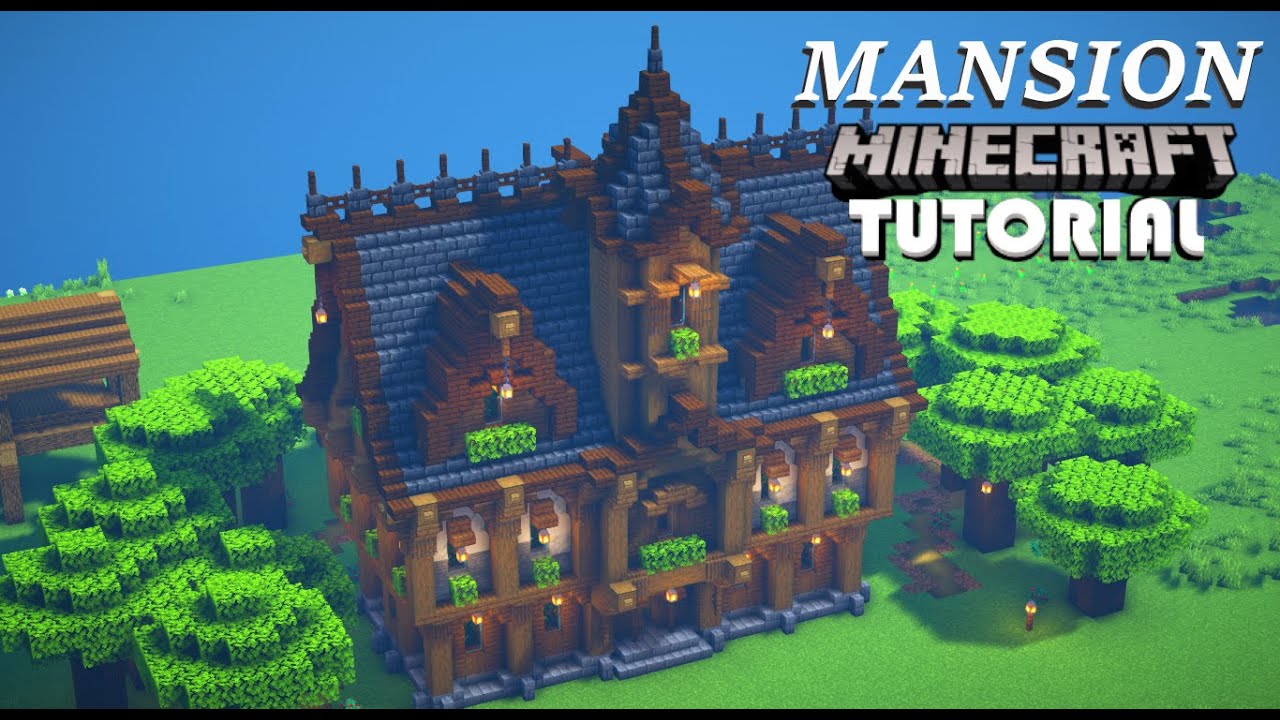#1⚒️ COMO HACER una (Mansión) Tutorial😱[Trading Hall] | MINECRAFT - YouTube