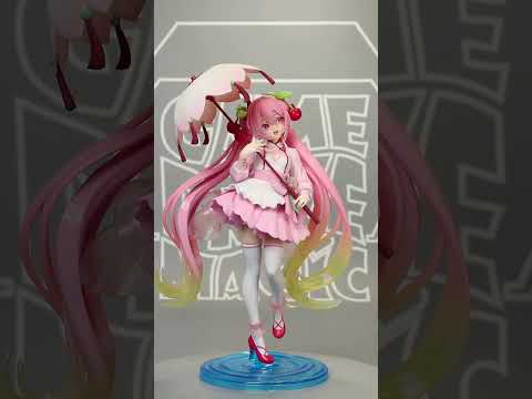 Sakura Miku "Sakura Dress" Сакура Мику Хацуне, оригинальная японская фигурка, видео 1