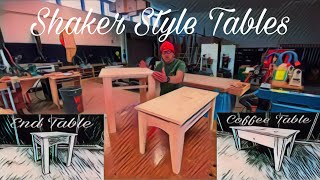 Building a shaker style table from 1” x 6” pine, coffee or end table.