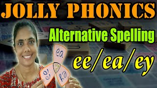 Jolly Phonics Alternative Spelling|ee/ea/ey sounds|Phonics Activity for kids|Katral Elithu