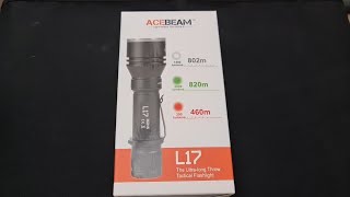 Türkiye'de İlk!! Acebeam L17 EDC Taktiksel El Feneri İncelemesi. Acebeam L17 Vs Acebeam L19.