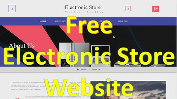 Electronic Store Website Template | Source Code | Free Download 2020