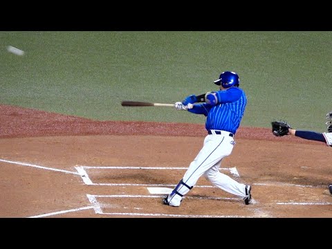 通算100号おめでとう！バックスクリーンへ豪快！宮﨑敏郎 第14号 2021/09/29 横浜DeNAベイスターズ