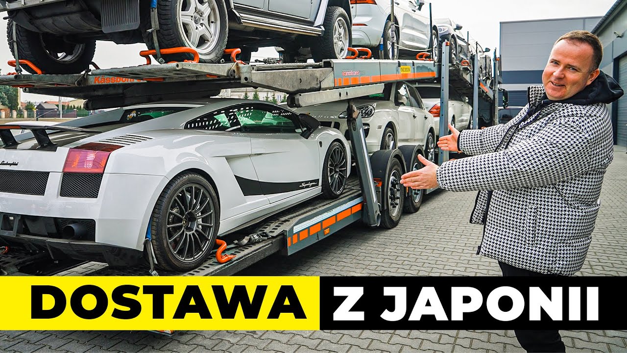 Unikatowe Lamborghini już w Polsce! Rozładunek aut z Japonii - Mercedes S Klasa, Porsche, G - Klasa