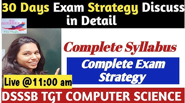 DSSSB TGT COMPUTER SCIENCE SYLLABUS DISCUSS IN DETAILS