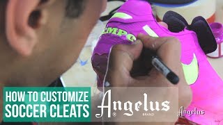 How To Customize Cleats | Angelus Neon Paint